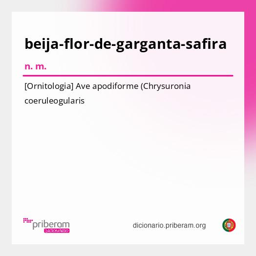 Significado de beija-flor-de-garganta-safira
